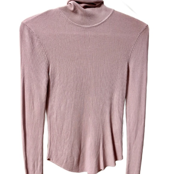 Zara Tops - Zara - Pink ribbed turtleneck